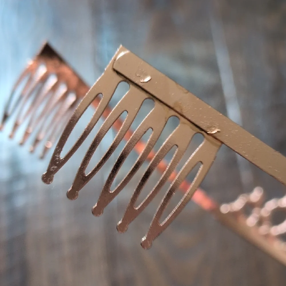 Rose Gold Crystal 18th Birthday Party Celebration Photo Prop Tiara with Combs
